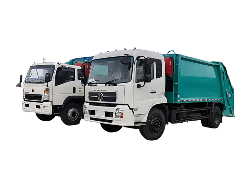 12-14CBM DONGFENG D9 شاحنة ضاغطة القمامة
