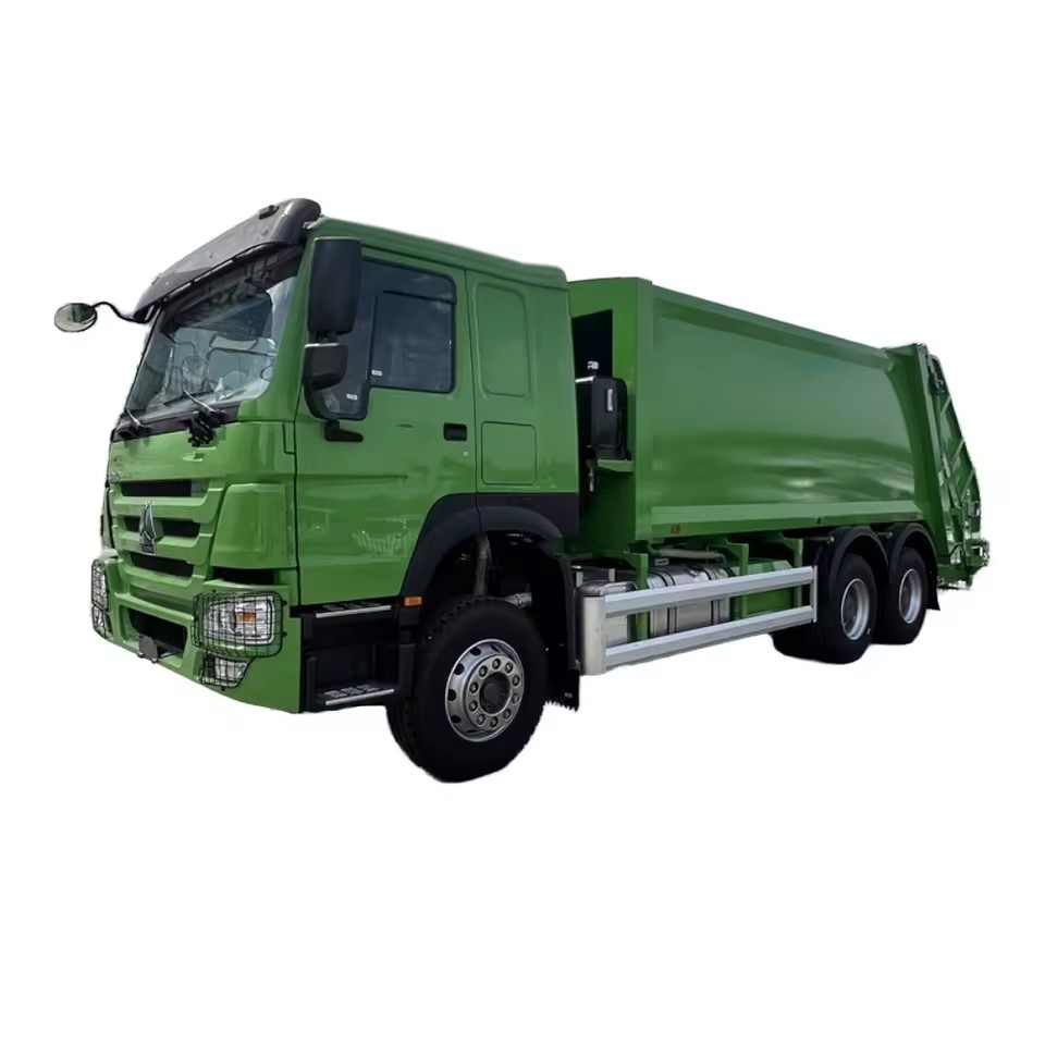 Sinotruk Howo 20 CBM شاحنة القمامة الضاغطة الخلفية شاحنة القمامة 6x4 اليدوية ديزل النفايات المضغوطة 