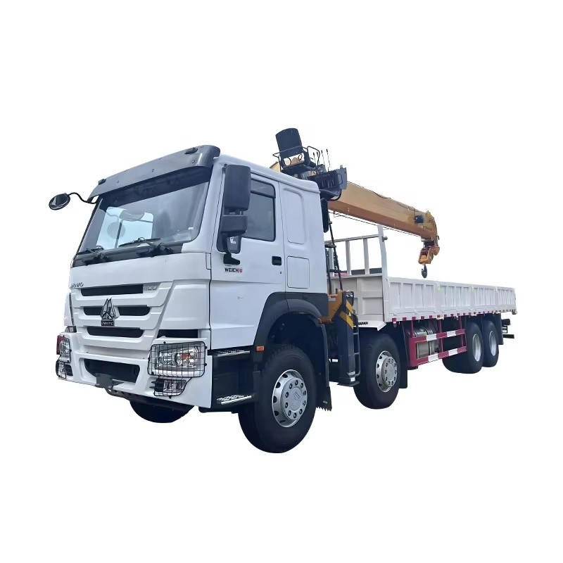 Howo الثقيلة 8x4 14 طن رافعة البوم التلسكوبية شاحنة رافعة المفاصل لرفع الوزن