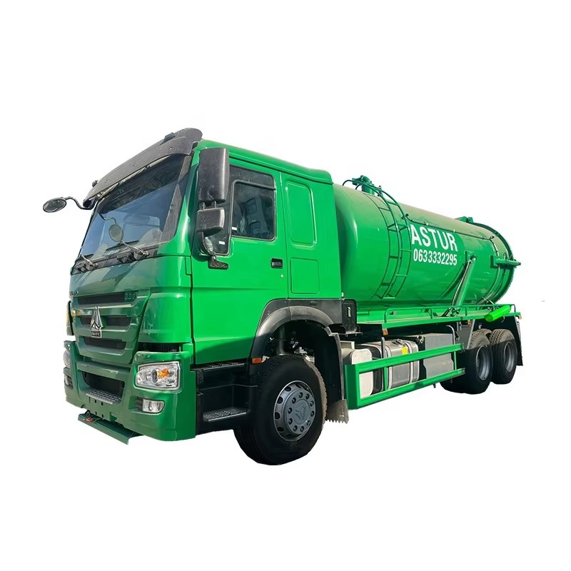 Sinotruk Howo 20000L شاحنة امتصاص الصرف الصحي 6x4 شاحنة ناقلة امتصاص الصرف الصحي عالية الضغط ل S