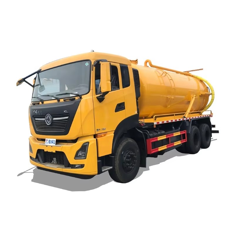 دونغفينغ 20 CBM شاحنة امتصاص الصرف الصحي 6 &times; 4 شاحنات مضخة السبتيك شاحنة خزان عالية الضغط الفر