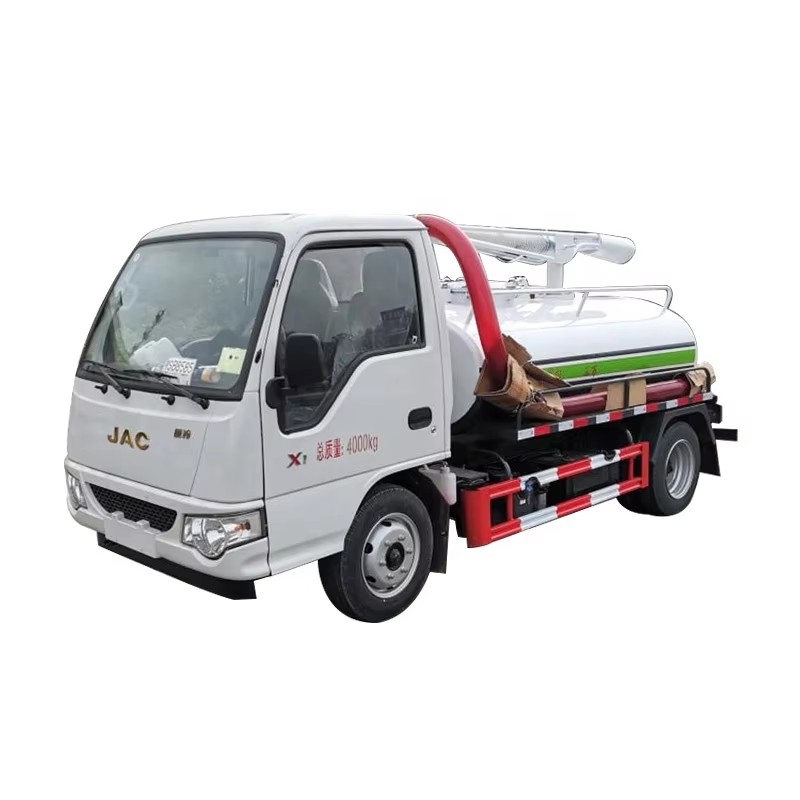 JAC صغيرة Curtomized 3000L شاحنة امتصاص البراز المخلوم شاحنة ناقلة امتصاص الصرف الصحي المخلوم