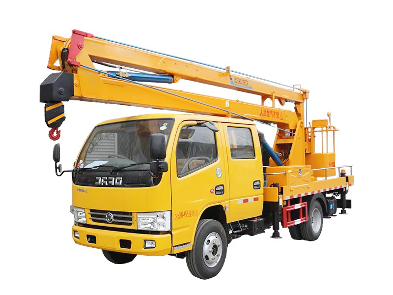 Dongfeng مخصصة 12m 16m 20m مستقيم ذراع شاحنة العمل الجوية مع منصة رفع ارتفاع عالي O