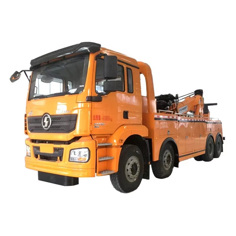 شاكمان M3000 ثقيلة واجب 8x4 الدوار شاحنة محطم 20Ton شاحنة سحب مع رافعة هيدروليكية طريق ريكو