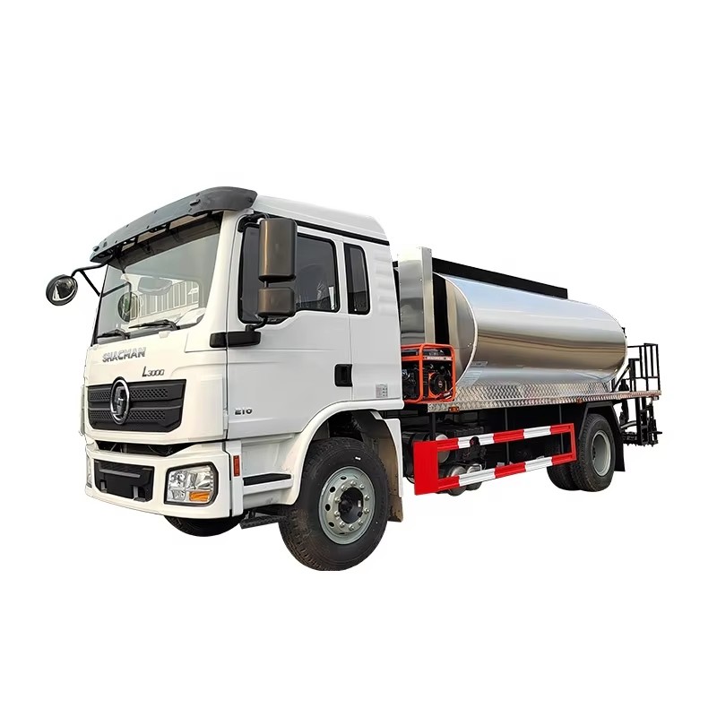 شاكمان L3000 5 طن 7 طن شاحنة موزع الأسفلت شاحنة رش الزيت الساخن للبيع