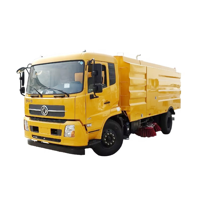 Dongfeng KR 8000 لتر الشاحنة المكسحة الشارع شاحنة تنظيف الطرق الفراغ عالية الضغط للمطار سي