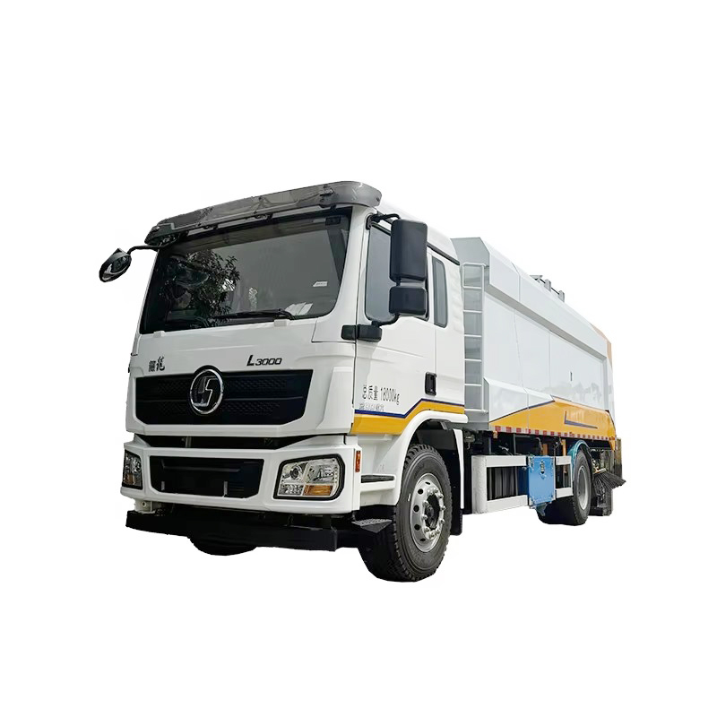 شاكمان L3000 12000L الاستخبارات الفراغ الشاحنة مسحة الطرق شاحنة تنظيف الشارع الضغط العالي