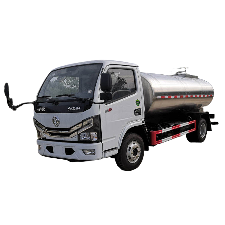 شاحنة خزان الحليب الجديدة Dongfeng الفولاذ المقاوم للصدأ 82HP مع شاحنة ناقلة الحليب للأغذية السائلة 