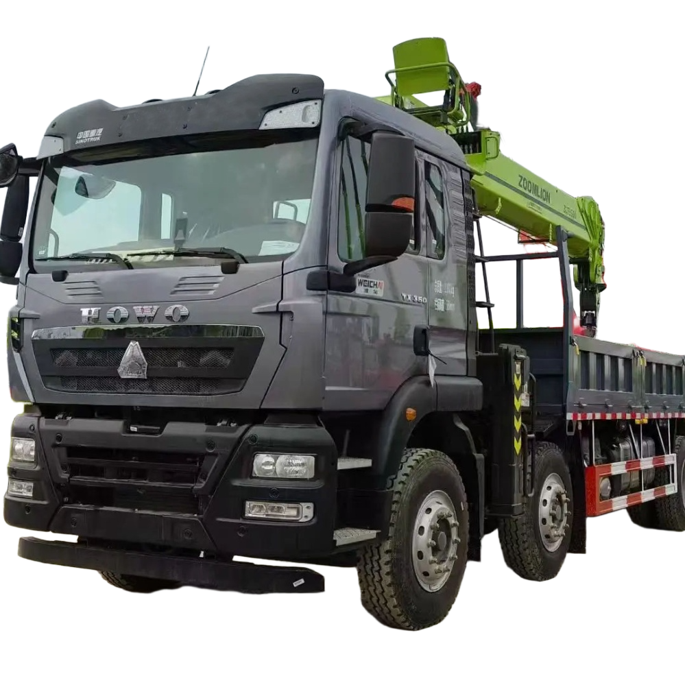 Sinotruk Howo 8x4 رافعة متنقلة 14 طن تلسكوبي المفاصل بوم مع 16 متر رفع ارتفاع عالية الكفاءة