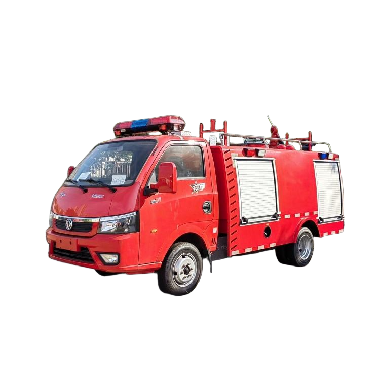 جديد صغير 4x2 ديزل 1500L خزان المياه المجتمع شاحنة الإطفاء إنقاذ الطوارئ مع 50 متر ارتفاع العمل
