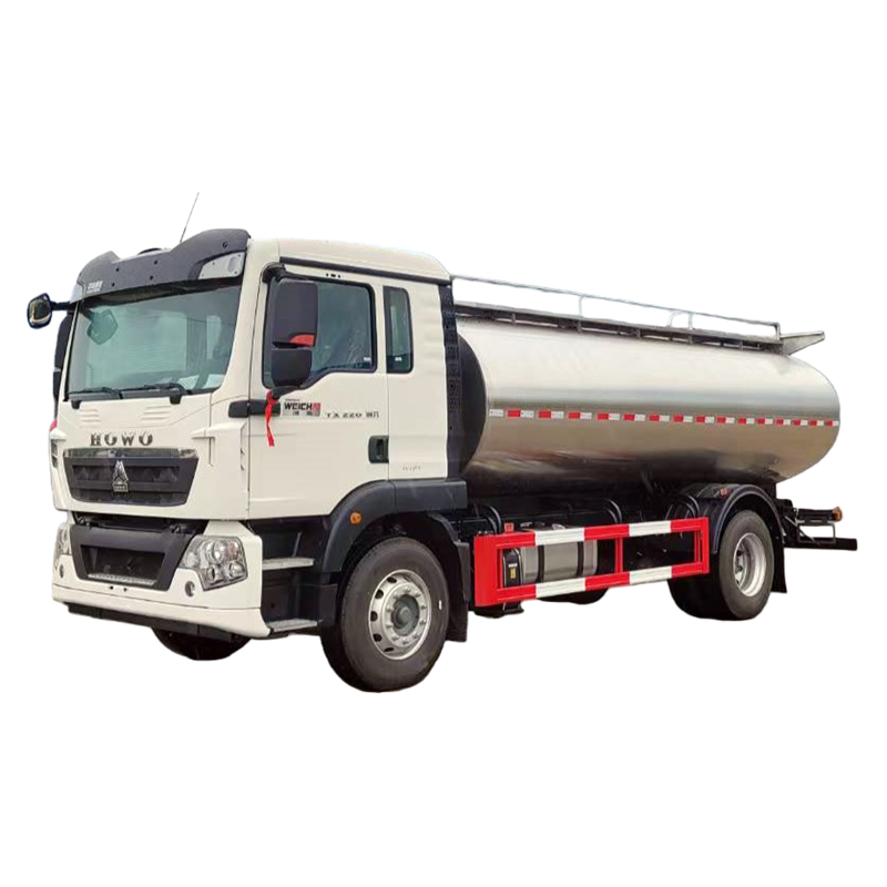 العلامة التجارية الجديدة Sinotruk Howo 4X2 15000L شاحنة ناقلة الحليب 15m&sup3; الفولاذ المقاوم للصدأ