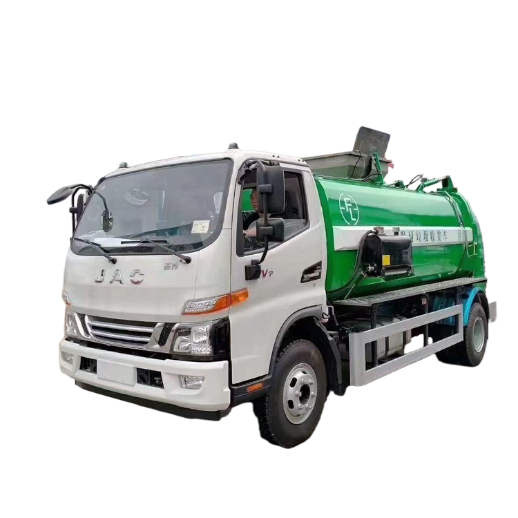 JAC صديقة للبيئة 8 متر مكعب صغيرة نفايات المطبخ شاحنة القمامة الديزل 4x2 الإمدادات المباشرة لرستو