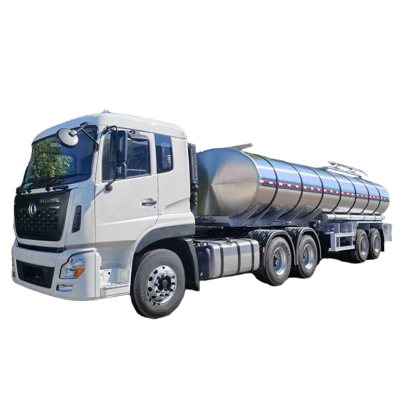 2 محور الحليب الطازج نقل شبه مقطورة 28m&sup3;milk شاحنة 28000L الفولاذ المقاوم للصدأ ناقلة الحليب شا