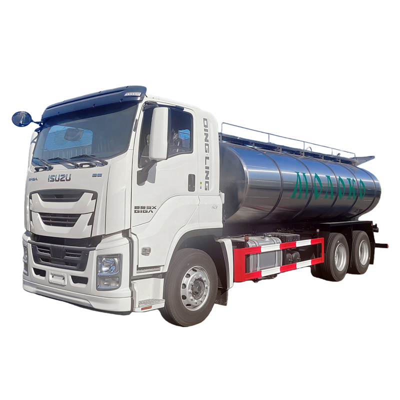 العلامة التجارية الجديدة 1SUZU FVR 6X4 20000L شاحنة ناقلة الحليب 304 الفولاذ المقاوم للصدأ بيرة الحل