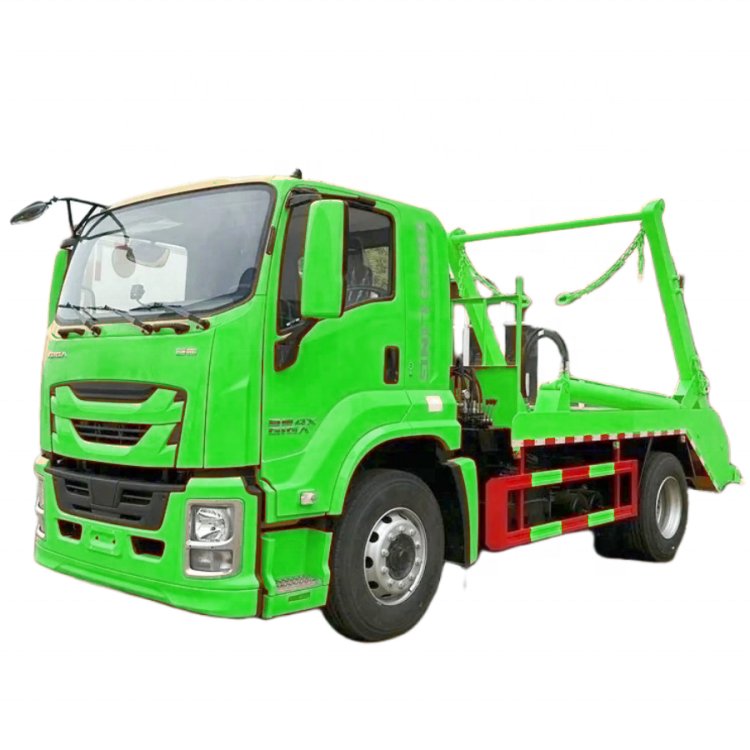 Isuzu GIGA 4X2 10CBM 12cbm سوينغ ذراع شاحنة جمع القمامة تخطي محمل شاحنة القمامة الجديدة