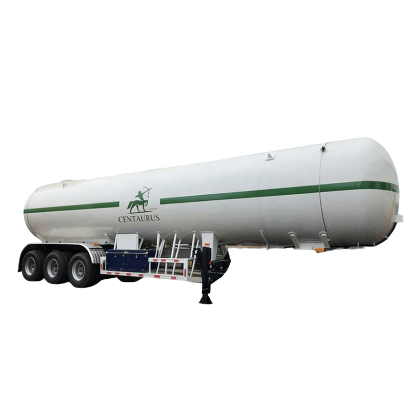 3 محور 54M3 54000Liters ناقلة الغاز المسال الغازي شبه مقطورة