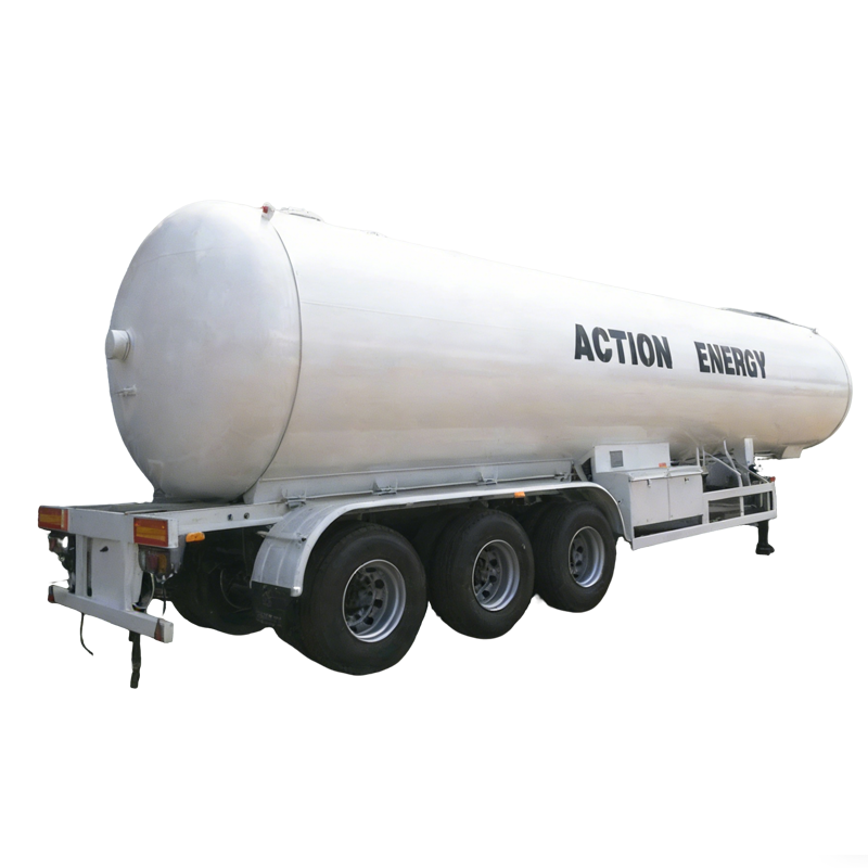 3 محور 25Tons 50000liters LPG TankerTrailer