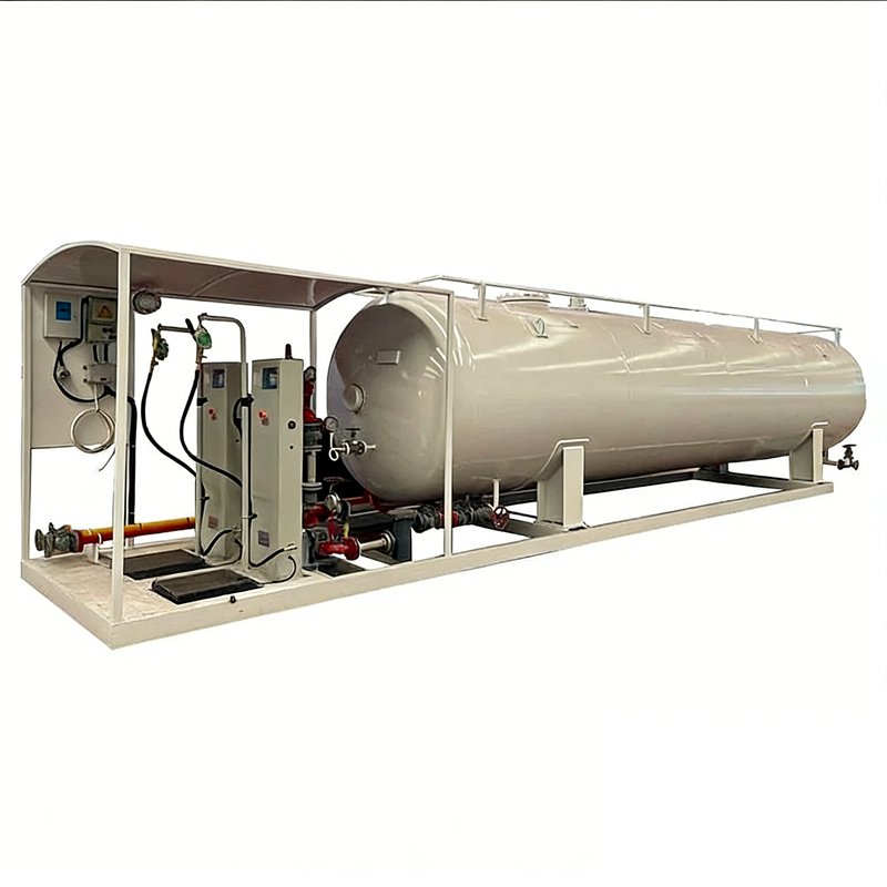 25m3 انزلاق غاز LPG اسطوانة ملء مصنع