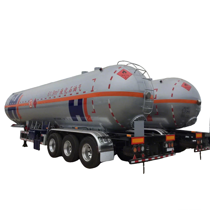 61.9CBM 30 طن LPG الطريق ناقلة
