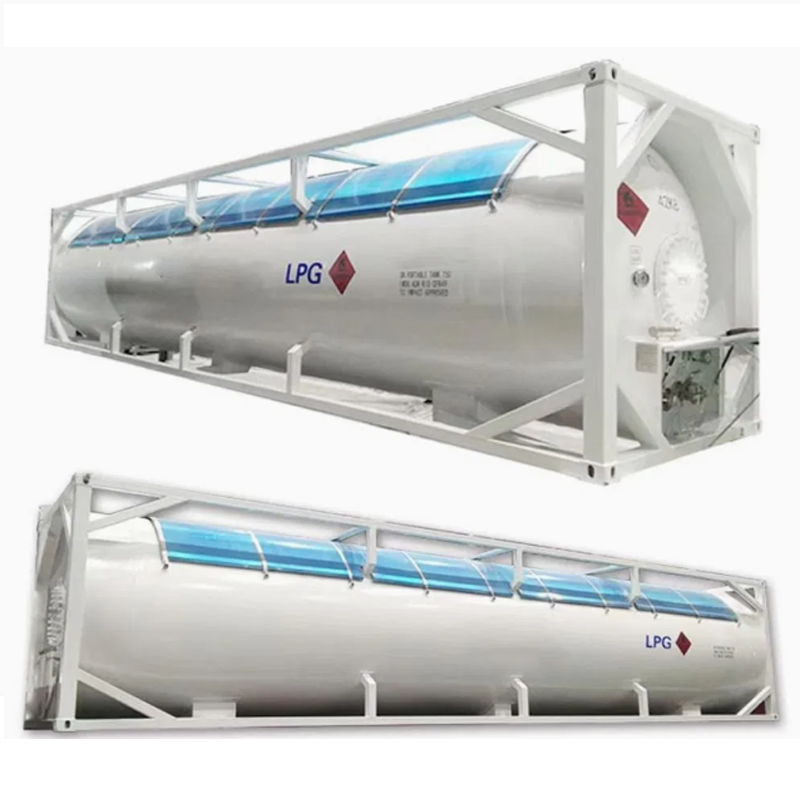 Un T50 القياسية 40FT ISO خزان حاوية النقل الآمن للغاز المسال