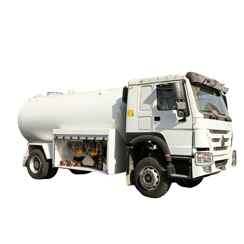 HOWO 8Tons شاحنة كتلة تدفق مقياس غاز المسال الطبيعي Bobtail