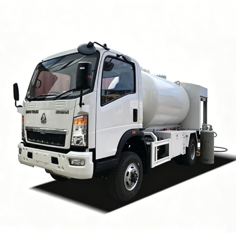 4X4 خارج الطريق أسطوانة الغاز المسال البسيل BottlingTruck 5000L