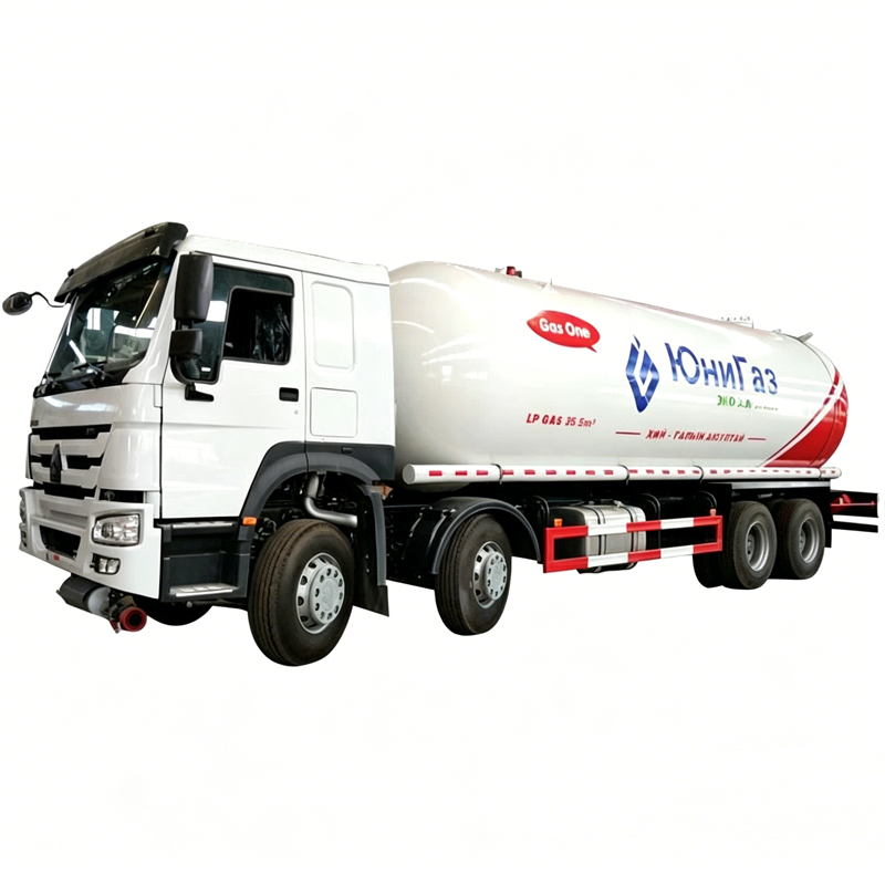 Howo 8X4 15MT 15Tons غاز المسال الطبيعي BobtailTruck