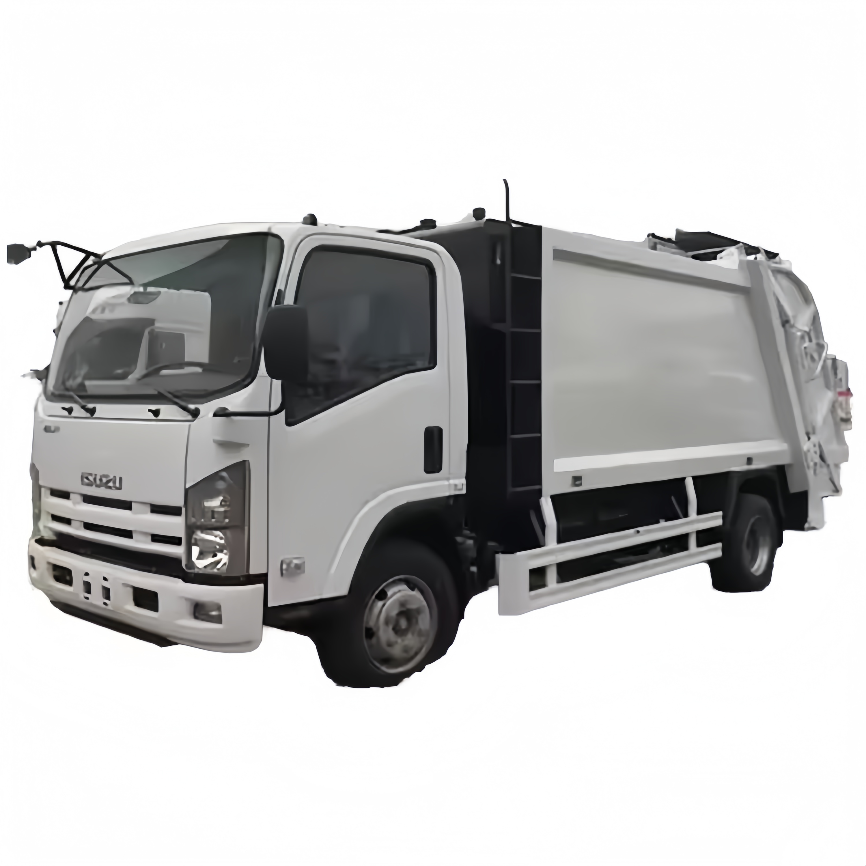 قوية Isuzu 8 متر مكعب شاحنة القمامة مع حاوية الضغط لحلول النفايات العالمية